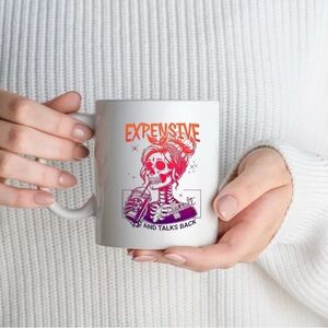 Skeleton Graphic White Mug